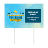 Double-Sided Yard Sign w/ Stake