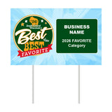 Double-Sided Yard Sign w/ Stake