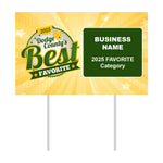 Double-Sided Yard Sign w/ Stake