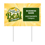 Double-Sided Yard Sign w/ Stake