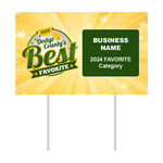 Double-Sided Yard Sign w/ Stake