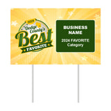 Double-Sided Yard Sign w/ Stake