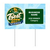 Double-Sided Yard Sign w/ Stake