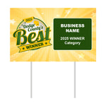 Double-Sided Yard Sign w/ Stake